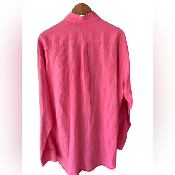 Peter Millar Coastal Linen Button Down Shirt Size XL - Picture 4 of 6